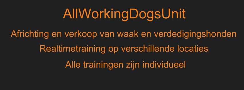 hondentrainers Antwerpen AllWorkingDogsUnit Malinois